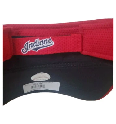 New Era Cleveland Indians Guardians Visor Hat Christmas Gift Red Adult Baseball - Image 1 of 4