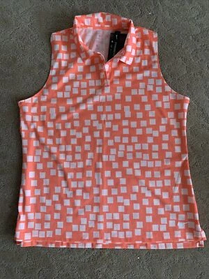 Polo de golf Nike DRI-FIT VICTORIA ESTAMPADO SIN MANGAS CU9405-854 Talla L Foto 1 de 4