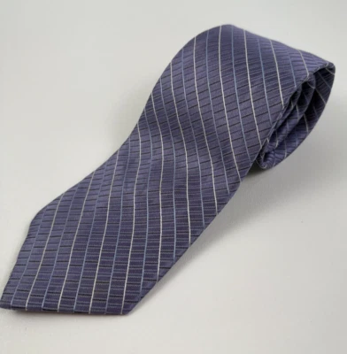 Corbata de cuello tradicional 100 % seda púrpura Calvin Klein para hombre nueva sin etiquetas Foto 1 de 4
