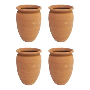 La Mexicana Cantarito de Barro Natural, Tazas de Arcilla, Juego de 4 - Imagen 1 de 1
