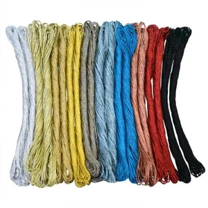 Metallic Embroidery Cross Stitch Floss Threads 1MM Combo Set Multicolor 20 Pcs - Picture 1 of 2