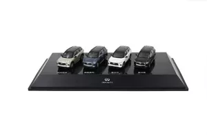 4pcs 1:64 Scale Infiniti QX60 2022 Diecast Model Miniature Toy Car +Acrylic case - Picture 1 of 15