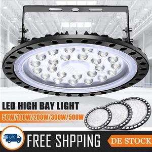 UFO LED Hallenstrahler Industrielampe Hallenbeleuchtung 100W 200W 300W HighBay / - Bild 1 von 25