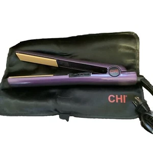 Chi Air Purple Flat Iron Tournamine Gold Plates Hairstyling Excellent - Picture 1 of 3