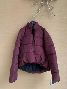 Balenciaga ,C Puffer Jacket in Burgandy BNWT 44 IT - Picture 1 of 12