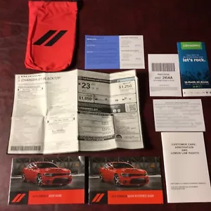 2019 19 DODGE CHARGER GT BLACKTOP OWNERS MANUAL BOOKS REF GUIDE LABEL CASE ALL - Foto 1 di 6