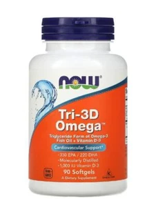Now Foods Tri-3D Omega, 330 EPA/220 DHA, 90 cápsulas blandas - Imagen 1 de 2