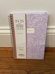 Blue Sky Belinda Selene 2024 2025 Calendar Planner Weekly Purple Floral Academic - Picture 1 of 4