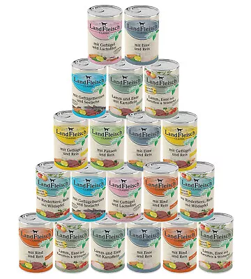Landfleisch Classic 20 x 400 g | Garantierter 10-Sorten-Mix | Hundefutter - Bild 1 von 3
