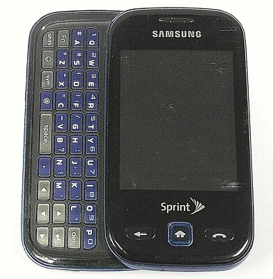 Smartphone Samsung Trender SPH-M380 - Azul y Negro (Sprint) Deslizante - LEER Foto 1 de 3