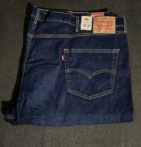 LEVI'S 505 Men's Blue Regular Straight Leg Jeans 56x32 Big & Tall Denim NWT - Picture 1 of 8