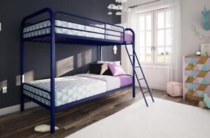 bunk beds twin over twin, Navy.