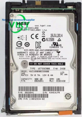 EMC V3-2S10 900G 005049809 005049206 005049810 005049811 10K 2.5" SAS Hard Drive - Image 1 of 2