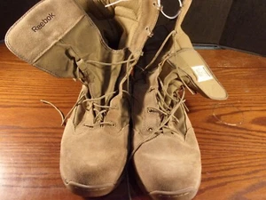 REEBOK RB 8822 TAN DESERT MILITARY COMBAT BOOTS SIZE 11.5M SI 708 - Picture 1 of 11