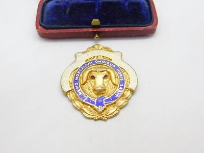 Gold on Sterling Silver & Enamel RAOB Masonic Fob Medal 1972 Birmingham - Image 1 of 4