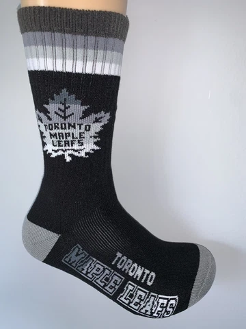 TORONTO MAPLE LEAFS NHL HOCKEY JERSEY LOGO PLATINUM CREW LENGTH SOCKS LARGE Cover