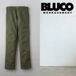 BLUCO ( JAPAN ) SLIM WORK PANTS OLIVE Free Shipping - Picture 1 of 7
