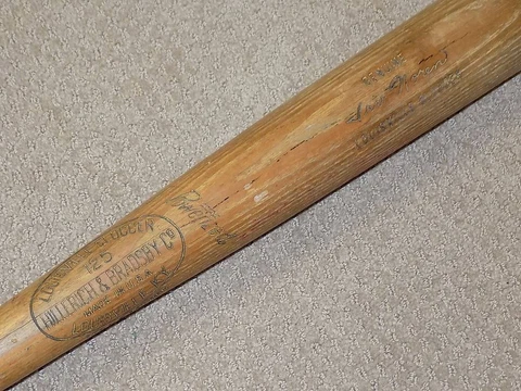 Irv Noren H&B Game Used Bat New York Yankees Washington Senators Cardinals Cubs Cover