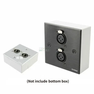 1 Stck. Aluminiumlegierung 86-Typ Panel Informationsbox Wand XLR Buchse Basis YS145BG - Bild 1 von 9