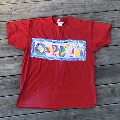 Camiseta De Colección Ken Done Unisex Barco de Playa Gráfico Hecha en EE. UU. Diseño Talla Única Foto 1 de 4