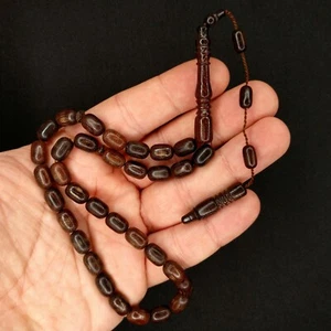 Luxury Worry Beads Turkish Fiber Tesbih Misbaha Subha Prayer Komboloi Gift 638 - Picture 1 of 12
