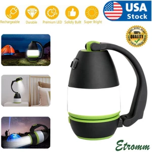 Portable Camping Lantern USB Rechargeable Camping Tent Light Lamp Flashlight LED - Picture 1 of 17