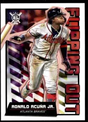 2020 Topps Big League Flipping Out Ronald Acuna JR. Atlanta Braves - Image 1 of 2