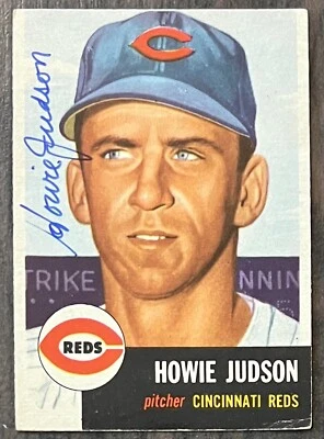 1953 Topps #12 Howie Judson Autographed Card - Image 1 of 3