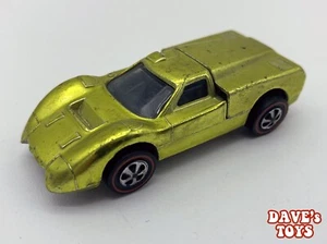 Vintage Hot Wheels REDLINE 1968 Ford J Car EARLY RUN - Lime/Antifreeze - Picture 1 of 7