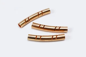 Tubi 5x30 mm rame tubi metallici tubo curvo tubo perline intermedie, S81 - Foto 1 di 1