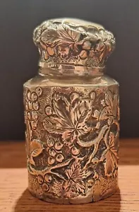 1892 Hallmarked Silver Dressing Table / Travel Pot or Jar approx 25.3g - Picture 1 of 12