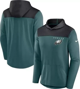 Philadelphia Eagles Alternate Green Hooded Nike Long Sleeve T-Shirt Men’s XL New - Picture 1 of 5