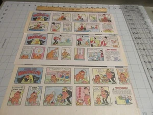 Sunday with Heathcliff by Geo Gately Lot of 3 Sunday Comic Strips 1984 - Picture 1 of 4