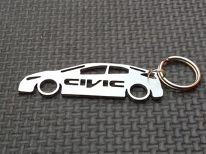 Keyring For HONDA CIVIC IX 9 TYPE R S HATCHBACK I VTEC SI COUPE Keychain badge - Picture 1 of 1