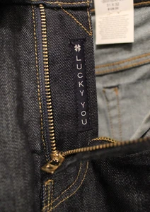 Lucky Brand dunkelblaue Waschung 363 gerades Bein Herrenjeans 31 x 32 neu mit Etikett Wert $ 129 - Bild 1 von 8