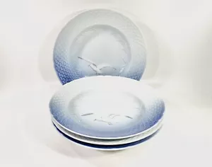 4x Royal Copenhagen Bing & Grondahl Seagull 604 Deep Plates Soup Pasta Bowl - Picture 1 of 6