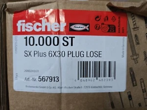 10.000 Fischer Spreizdübel SX Plus 6x30 6 X 30mm Dübel Karton 6er 567913 - Bild 1 von 4