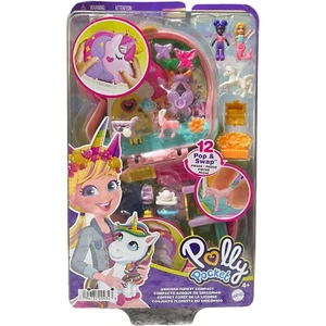 Polly Pocket Unicorn Forest Compact with Glitter Horn Free Shipping! - Picture 1 of 2