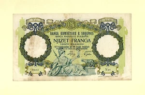 ALBANIA 20 NJIZET FRANGA 1939 P-7 VF++ ITALIAN OCCUPATION - 1939-42 - Picture 1 of 2