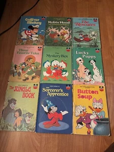 Vintage Disney’s Wonderful World of Reading Hardcover Books Lot of 9 1970s - Picture 1 of 23