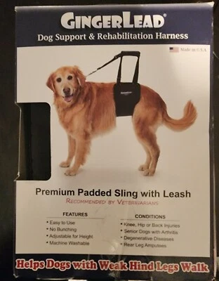 GingerLead Lg Female Dog Support & Rehabilitation Harness  Premium Padded Sling  - Image 1 of 4