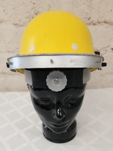 Cappello rigido tesa anteriore tipo 1 classe E alluminio con staffa scudo viso giallo - Foto 1 di 8