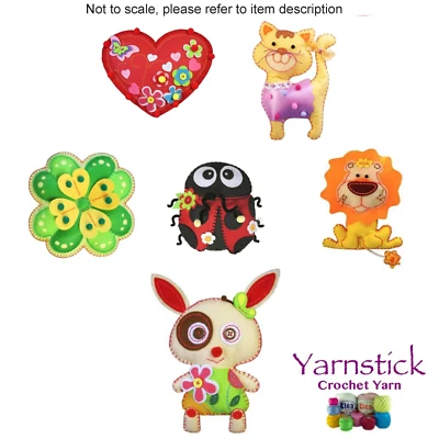 KLEIBER Kits artesanales de fieltro para niños elefante perro gato conejo dama león conjunto de regalo