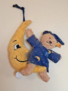 Steiff 231131 Spieluhr Mondbär mit Fahne und Knopf, unbespielt und unbeschädigt - Bild 1 von 2