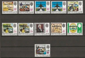 SEYCHELLEN 1976 SG 374/382 + 376w + 378b MNH - Bild 1 von 2