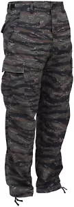 Tiger Stripe Camouflage Military BDU Cargo Bottoms Fatigue Trouser Camo Pants - Picture 1 of 4