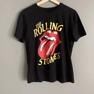 The Rolling Stones Womens Black Graphic T Shirt Size Small - Foto 1 di 5