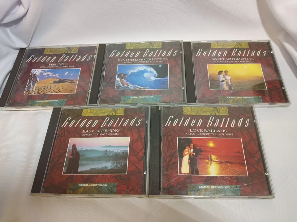 (1990) Lot Of 5 Vintage CD Golden Ballads  - Image 1 of 4