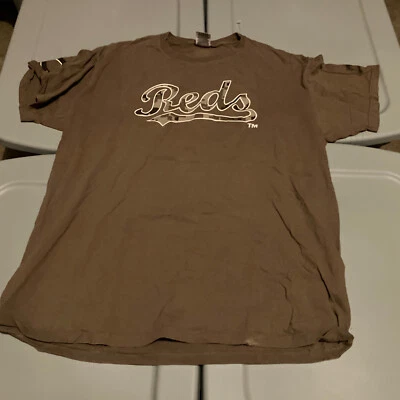 Men’s Joey Votto Cincinnati Reds Gray Grey Camo T Shirt XL - Image 1 of 4