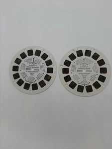 Walk Disney Donald Duck Vintage Viewmaster Slides Set Of 2 Mismatched Reels - Picture 1 of 1